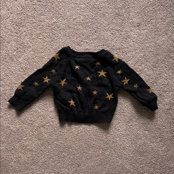 Jamie Kay Black Sweater with Gold Stars - Picture 3 of 3